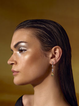 MISS JO - Yellow Marquise Cascade Dangler Earrings