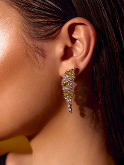 MISS JO - Yellow Butterfly Wing Harmony Dangler Earrings