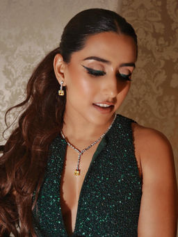 MISS JO - Yellow Princess Sparkle Lariat Necklace