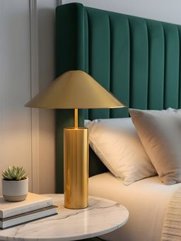 Aarvi Decor - Gold Metal Decorative Halo Table Lamp