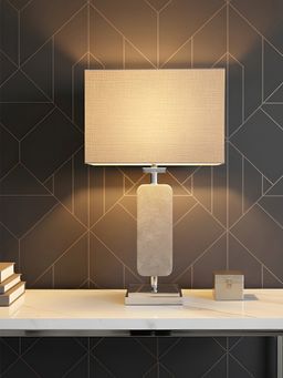 Aarvi Decor - Grey Marble Decorative Table Lamp