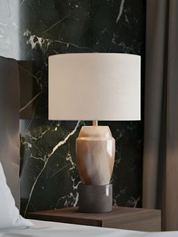 Aarvi Decor - Multi-Color Glass Decorative Eclipse Elegance Table Lamp