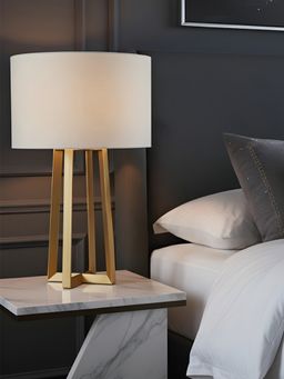 Aarvi Decor - Beige Metal Decorative Zenith Quad Lamp