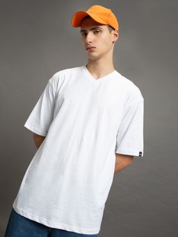 Bewakoof - Men's White Oversized T-shirt