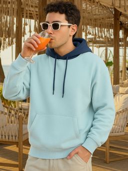 Bewakoof - Men's Green & Navy Blue Oversized Hoodies