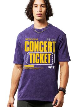 Bewakoof - Blue Cotton Half Sleeves T-Shirt