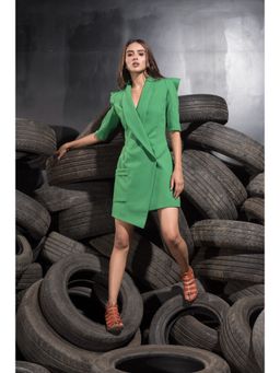 Label Suravika S - Green Elf Blazer Dress