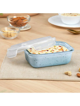 Borosil - Blue Rectangle Shape Food Storage Container
