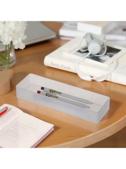 STOR - Stackable White Polypropylene Organiser