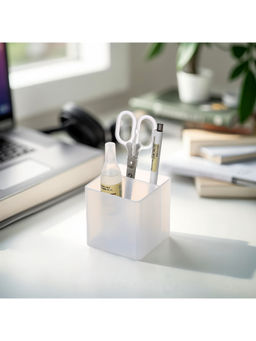 STOR - Stackable White Polypropylene Organiser