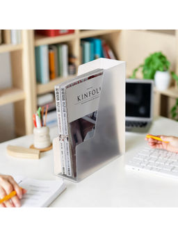 STOR - White Magazine File Organiser