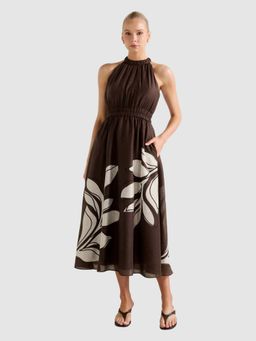 Forever New - Magnolia High Neck Midi Dress