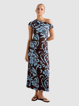 Forever New - Paris Draped Mesh Midi Dress