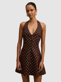 Forever New - Ina Petite Halter Linen Mini Dress