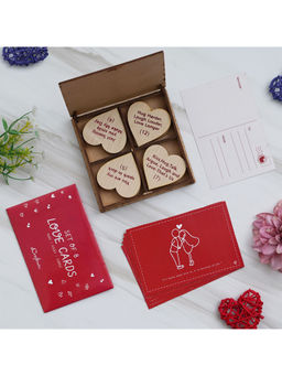 eCraftIndia - Valentine Combo of Set of 8 Love Gift Cards Gift Set Multi-Color