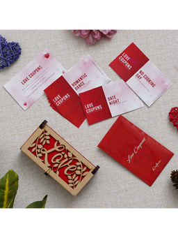 eCraftIndia - Valentine Combo of Set of 12 Love Coupons Gift Cards Gift Box Multi-Color