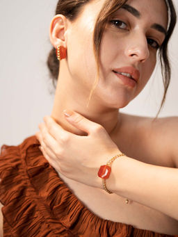 House of D'oro - Women Rust Stone Chain Handcrafted Stone Bracelet