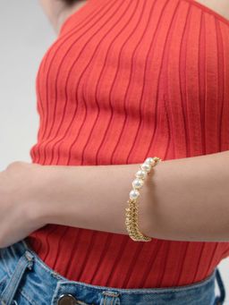 House of D'oro - Women White Handcrafted White Lies Bracelet