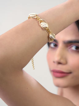 House of D'oro - Women White Handcrafted Summer Dreams Bracelet