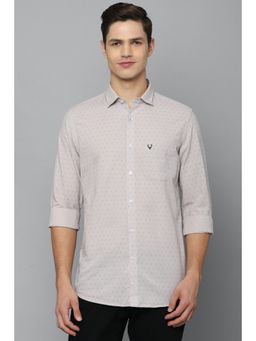 Allen Solly - Men Grey Full Sleeves Casual Shirt