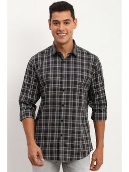 Allen Solly - Men Multi-Color Slim Fit Checks Full Sleeves Casual Shirt