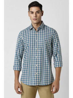 Van Heusen - Men Multi Slim Fit Checks Full Sleeves Casual Shirt