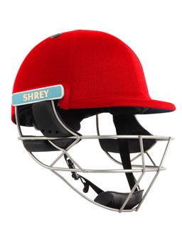 Shrey - Masterclass Air Stainless Steel-Red Cricket Helmet