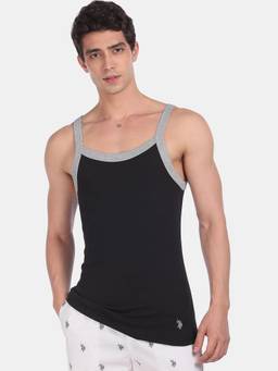 U.S. POLO ASSN. - Black I636 Comfort Fit Cotton Vest Black