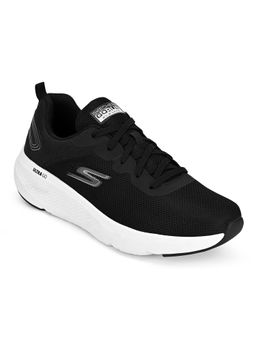 SKECHERS - Mens GO RUN ELEVATE Black White Running Shoes