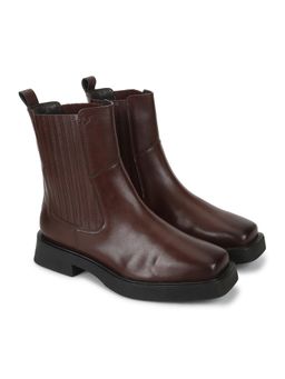 Yoho - Women High Chelsea Boots - Brown