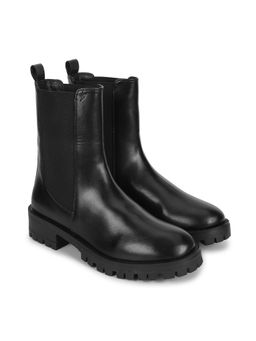 Yoho - Women High Chelsea Boots - Black