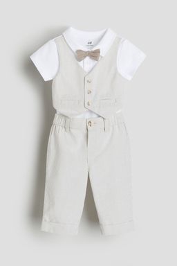 H&M - Kids Beige 2-Piece Dressy Set