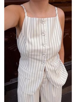 NA-KD - High Neck Vest Top - White