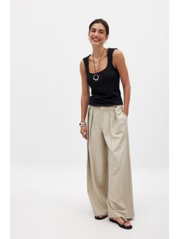 NA-KD - Punto Sleeveless Cami Top - Black