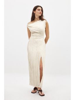 NA-KD - Draped Maxi Dress - Off White