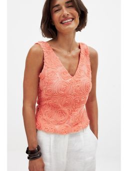 NA-KD - Structured Singlet Top - Coral