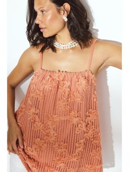 NA-KD - Crochet Top - Dusty Pink