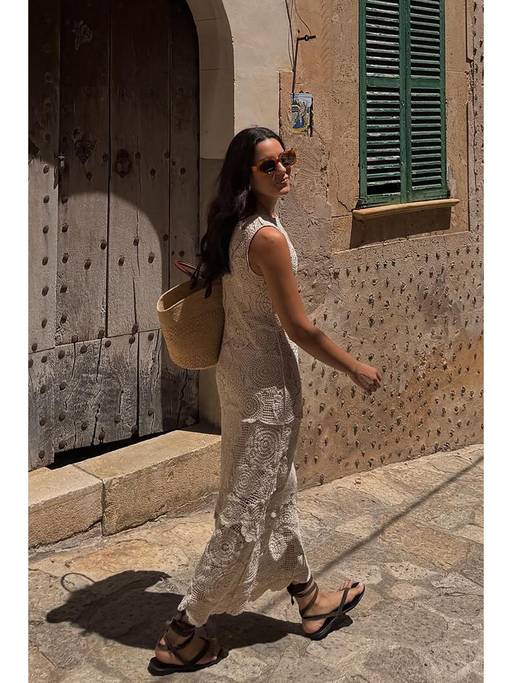 nakd fashion knit dress Buy NA-KD Knitted Crochet Midi Dress-Offwhite (XS) Online ladies-rings