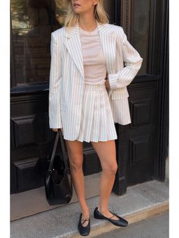 NA-KD - Pleated Mini Skirt - White