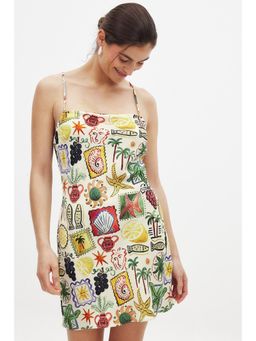 NA-KD - Crossed Back Mini Dress - Multi-Color