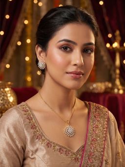 Nuyug - Star American Diamond Necklace Set