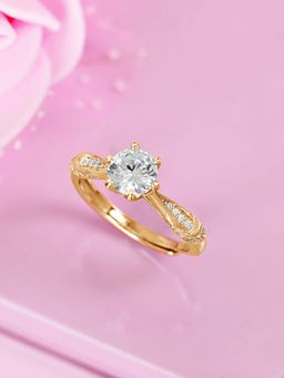 Zavya - Gilded Allure Gold Plated 925 Sterling Silver Ring