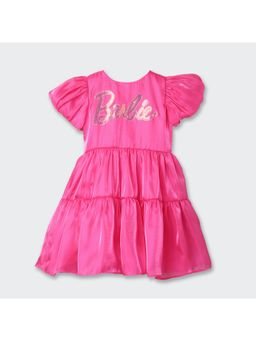 TINY GIRL - Barbie Puff Sleeve Tiered Party Dress