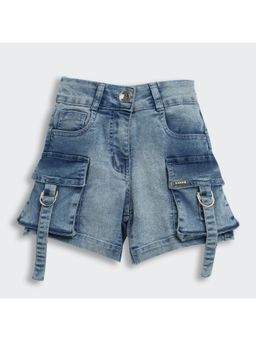 TINY GIRL - Barbie Mild Washed Pocket Detailed Denim Shorts
