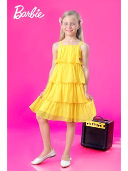 TINY GIRL - Barbie Sleeveless Solid Layered Dress