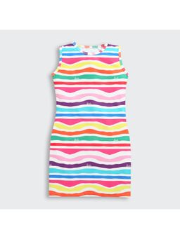 TINY GIRL - Barbie Multicolor Striped Sleeveless Bodycon Dress