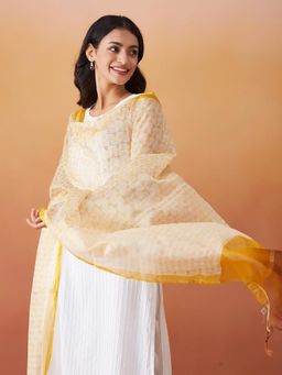 Fabindia - Mustard Silk Dupatta