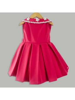 PiccoRicco - Pink Scube Pearl Work Dress