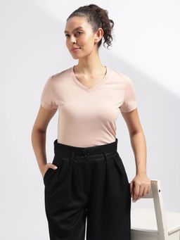 Calvin Klein - Nude Solid Regular Fit Cotton T-shirt