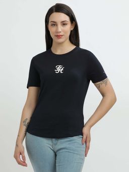 Tommy Hilfiger - Womens Navy Blue Color T-Shirt